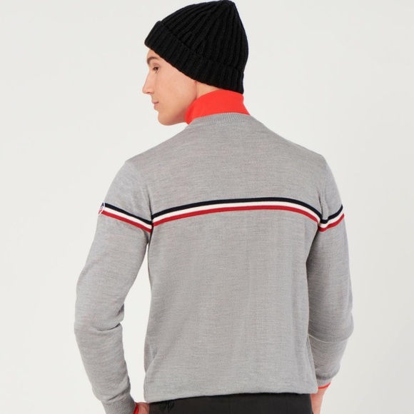 Fusalp Sweater Mens Briey Sweater Silice Size Small - like new! - Picture 3 of 8